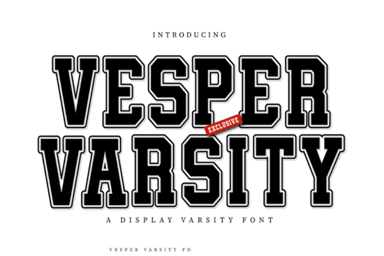 Vesper Varsity Font
